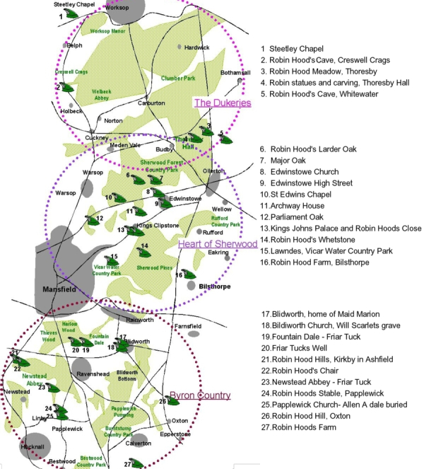 Robin Hood Treasure Map