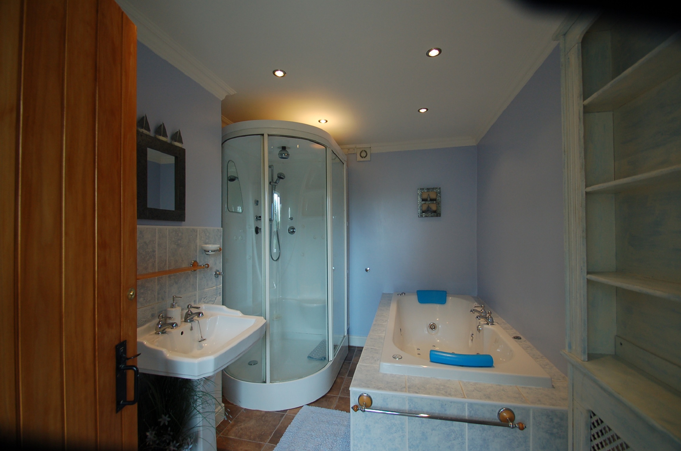 Upstairs bathroom with Jacuzzi/Whirlpool bath and Steam Enclosure
