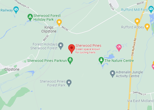 Sherwood Pines Map