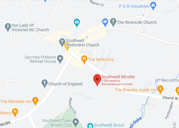 Southwell Minster Map