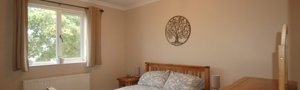 DSC_0216 First floor double bedroom with views across Deer Park at The East Wing holiday cottage