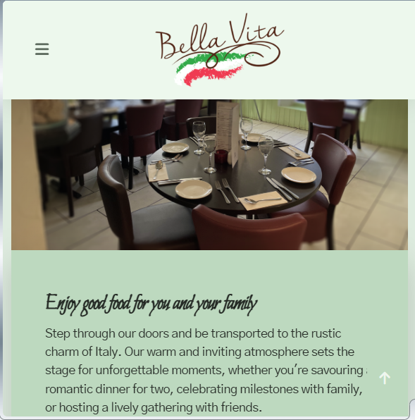 Bella-Vita local Italian Restaurant and guest favourite