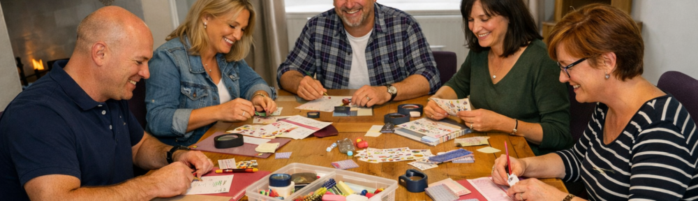 Ample room for a crafting group or quilting guild around our large, extendable dining table.